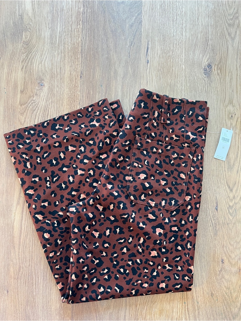 Maeve Colette Cropped Wide-Leg Animal Print Pants - Picture 4 of 8